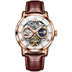 Brown Strap - White Dial Rose Trim