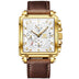 Brown Strap - White Dial Gold Trim