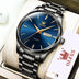 Black strap - Blue dial