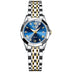 Two Tone Strap - Blue Dial Gold Trim