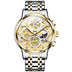 Two Tone Strap - White Dial Gold Trim