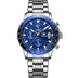 Silver Strap-all blue face