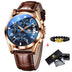 Gold Blue Dial