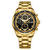 Gold Strap-Black Dial Gold Trim