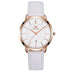 Silver Strap-White Dial Rose Trim